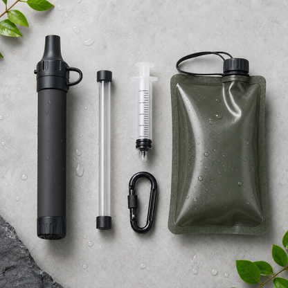 Filtre à eau portable AquaTrail pour randonnée et camping