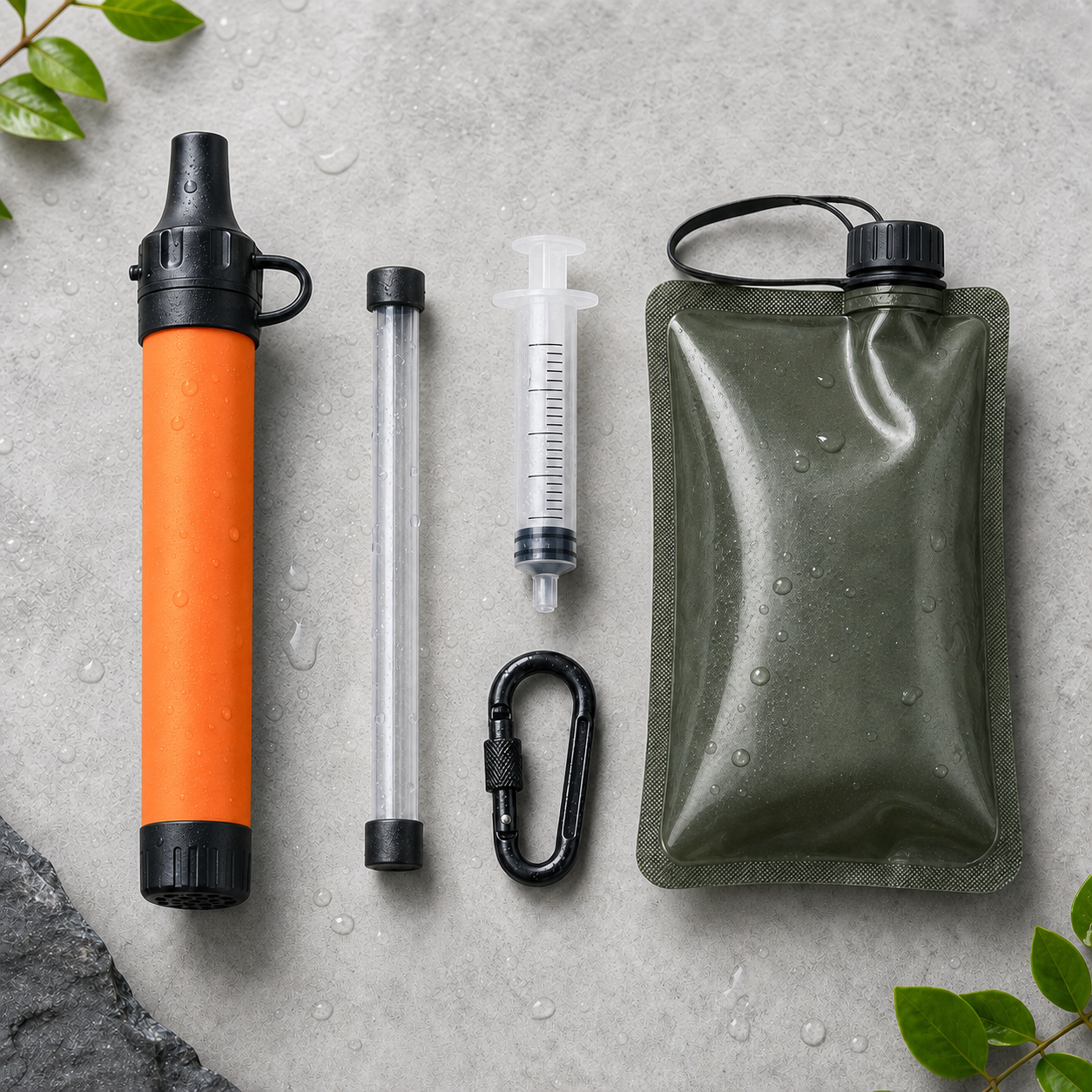 Filtre à eau portable AquaTrail pour randonnée et camping