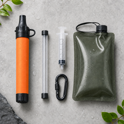 Filtre à eau portable AquaTrail pour randonnée et camping