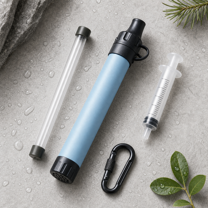 Pack Trek - filtre, tube, seringue et mousqueton
