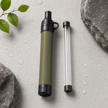 Filtre à eau portable AquaTrail pour randonnée et camping