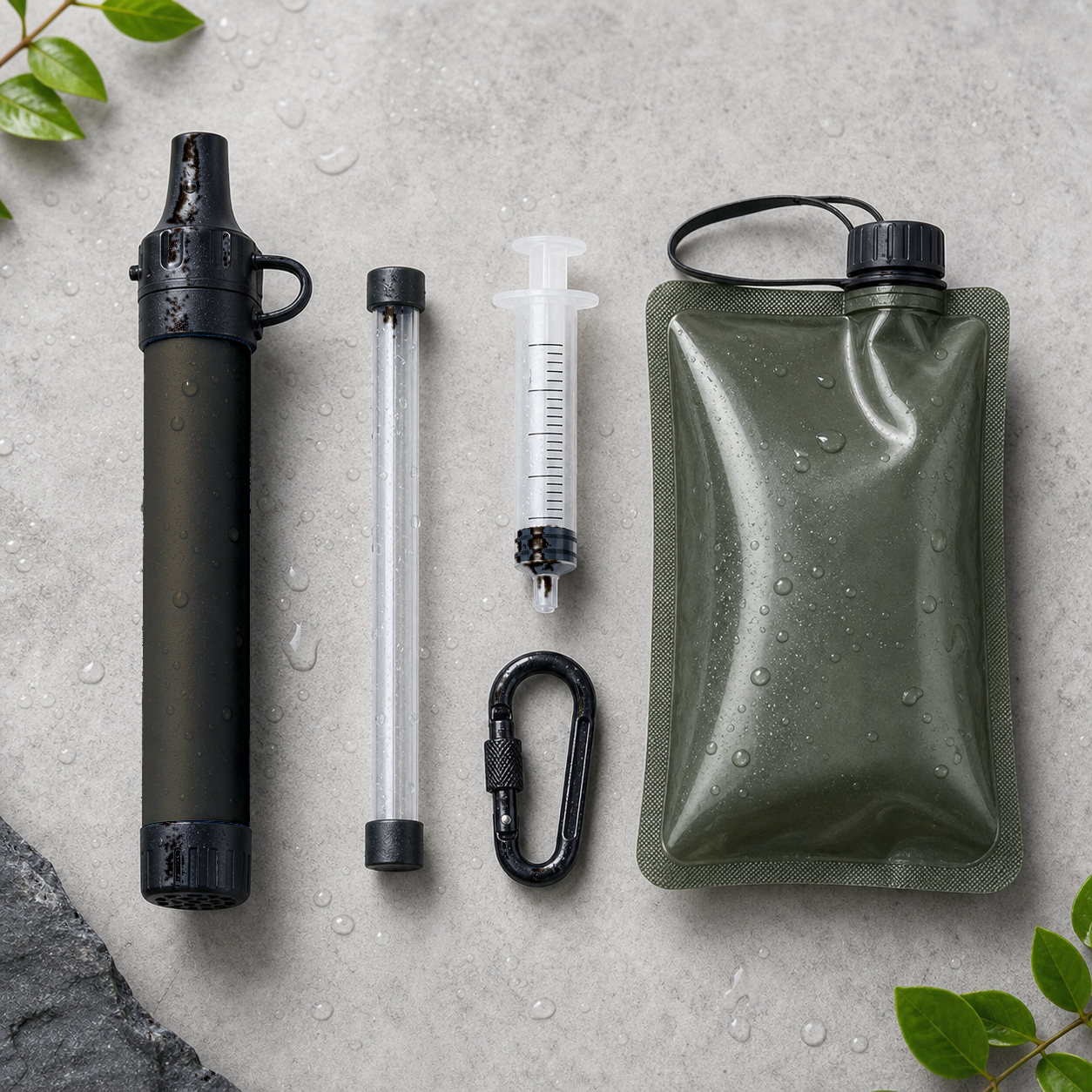 Filtre à eau portable AquaTrail pour randonnée et camping