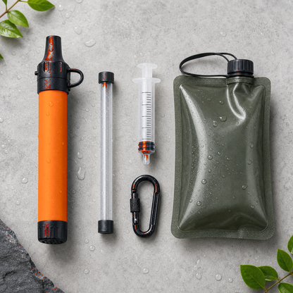 Filtre à eau portable AquaTrail pour randonnée et camping