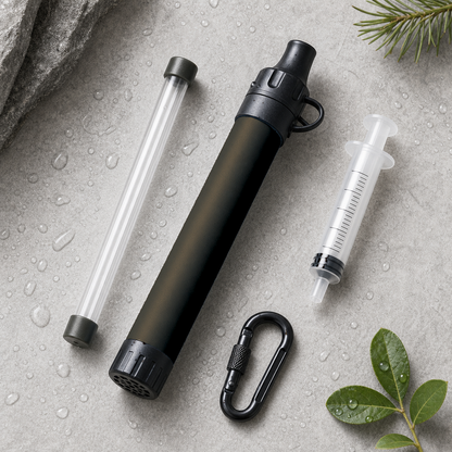 Filtre à eau portable AquaTrail pour randonnée et camping